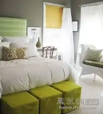 活力女孩的装修哲学如何恰当使用绿色点缀卧室

