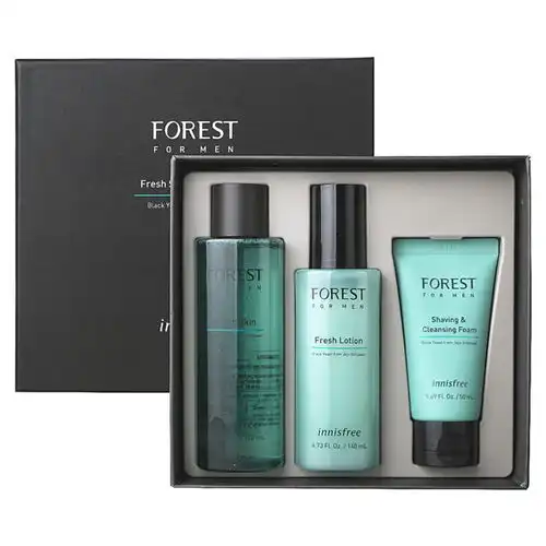 innisfree悦诗风吟森林男士水乳护肤套盒清爽控油套装
