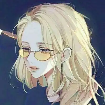 高冷二次元漫画情侣头像
