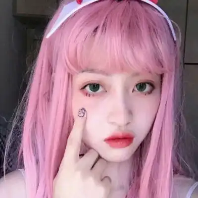 女生头像粉色系仙女味
