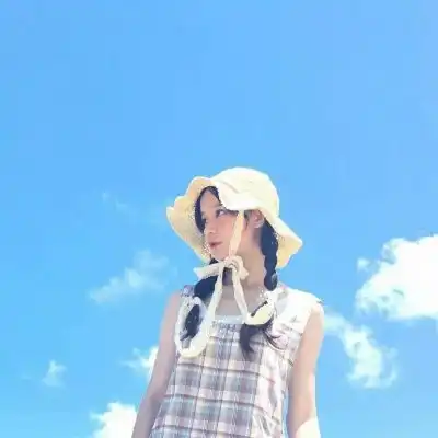 小清新蓝色系列女生头像
