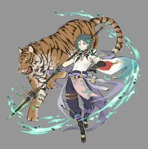 原神游戏同人插画作品,画风细腻丰富极具吸引力
