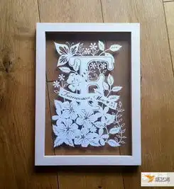 看起来很美的线条流畅的纸雕画作品欣赏图片
