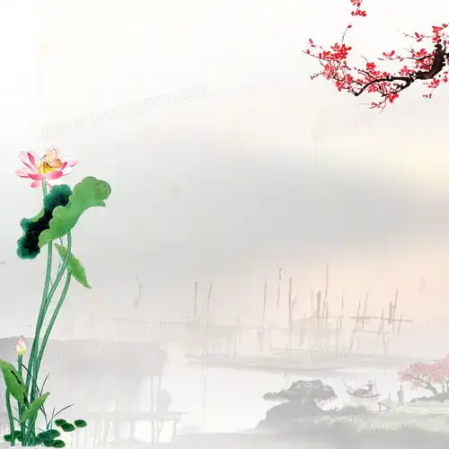 中国风荷花护肤品背景背景图片素材免费下载背景背景800800像素
