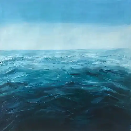 油画风景起风
