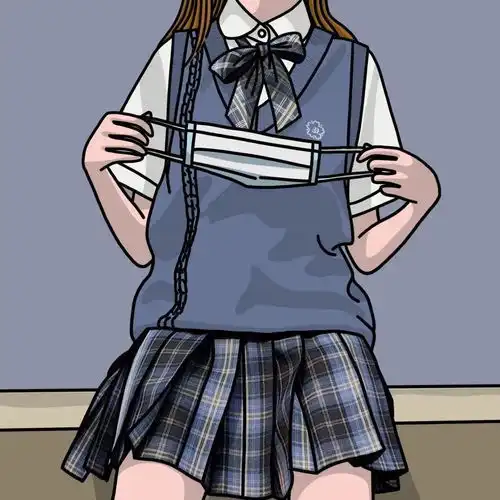 jk少女卡通动漫头像
