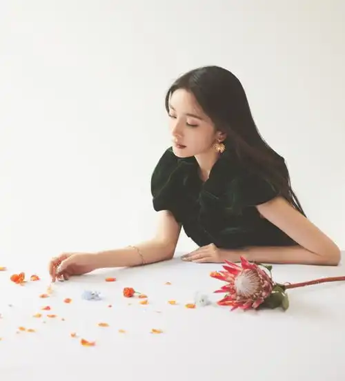 杨幂太厉害啦登上国外主流时尚周刊太长脸,黑长直发气场更无敌
