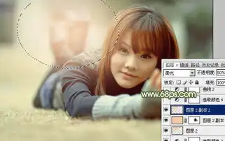 photoshop给外景图片加上唯美的暖色逆光
