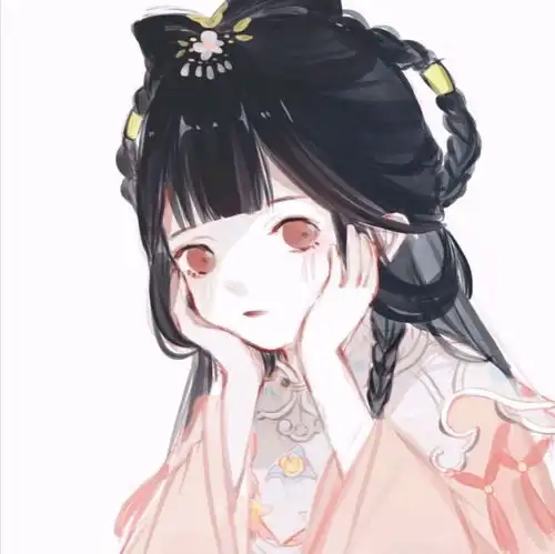 精致古风女头岁月对你宽容以待
