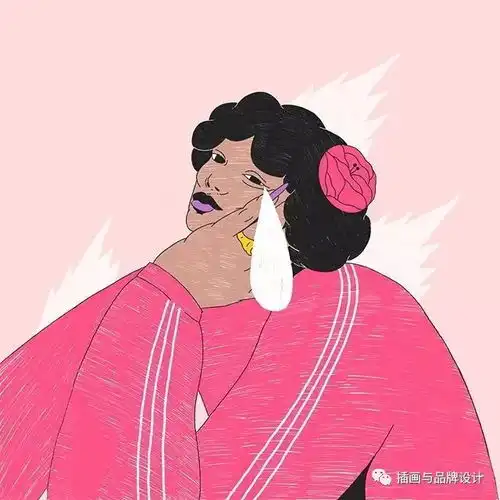 插画丨少女粉色系下的叛逆灵魂
