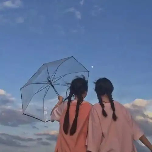 仙女系超暖闺蜜头像一起卖萌,一起耍酷,一起变成小老太太
