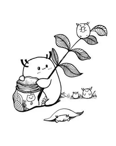 线稿黑白手绘图
