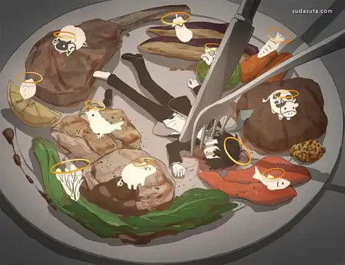 致郁风丧系插画暗黑头像壁纸
