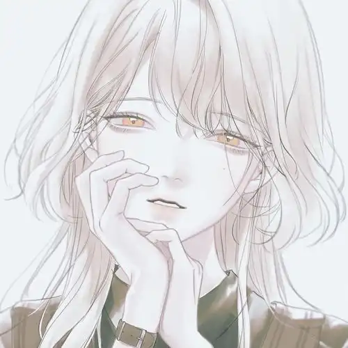 头像白色系动漫女头像2
