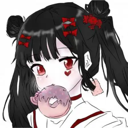 女生头像动漫冷酷,红色系个性日系风
