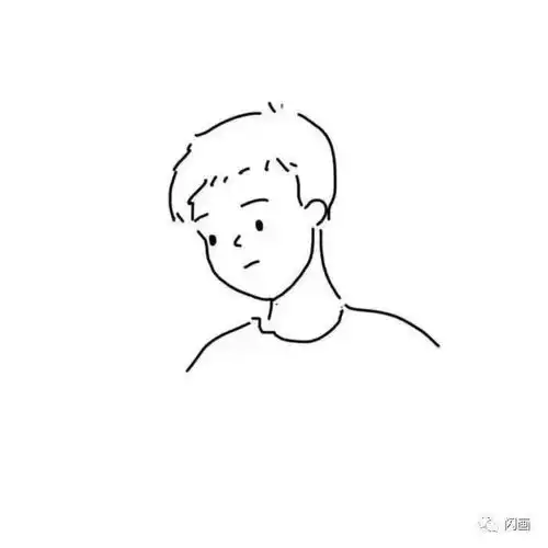 100幅极简风格手绘头像
