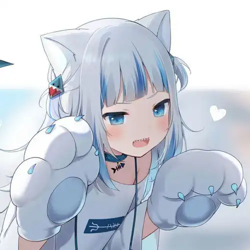 超可爱的猫耳少女头像
