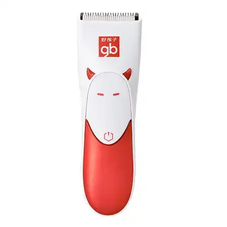 好孩子gb防水充电型电显宝宝理发器小饿魔系列红色c80262灰绿c80261
