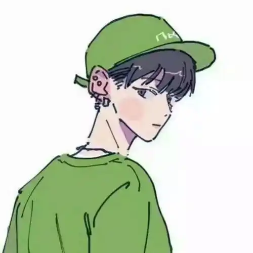 16组绿色情侣头像
