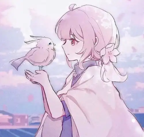 ins软萌粉色系动漫女头
