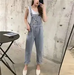 裘皮女装背带裤
