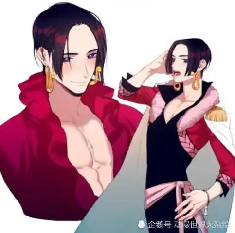 海贼王中的女神性转之后,罗宾成腹黑男,图四没人认出来

