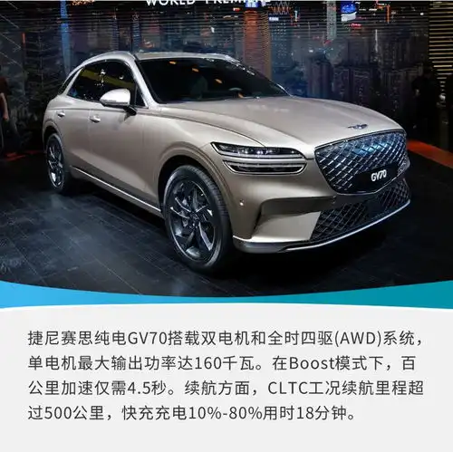 2021广州车展个性运动韩系豪华suv实拍捷尼赛思纯电gv70

