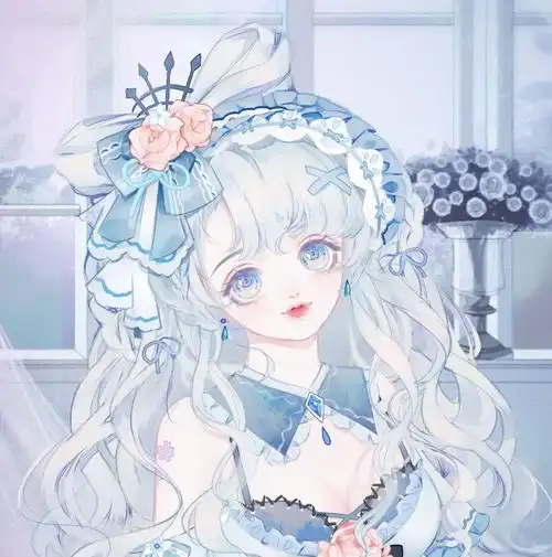 蓝色系仙女必备头像
