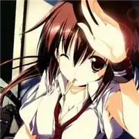 二次元女孩子抽烟头像微信头像图片大全
