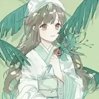 绿背景女头像背景为绿色的的女生头像
