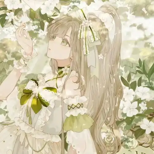 2022年闺蜜头像绝美手绘插画双人闺蜜头像
