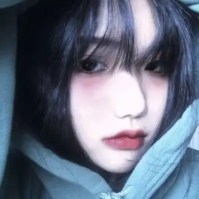 女生短发头像高冷侧脸图片高清韩女侧脸短发头像图片
