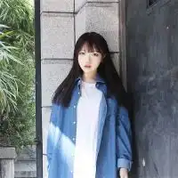 森系荧光女头微信头像图片大全
