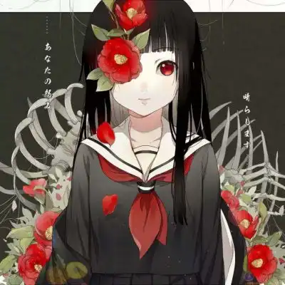 地狱少女头像阎魔爱系列恐怖图片地狱少女图片

