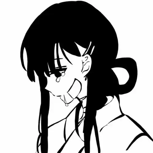 动漫头像黑白动漫女头
