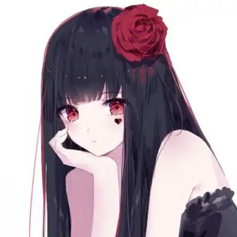 病女头像带血吓死人很丧的动漫头像女
