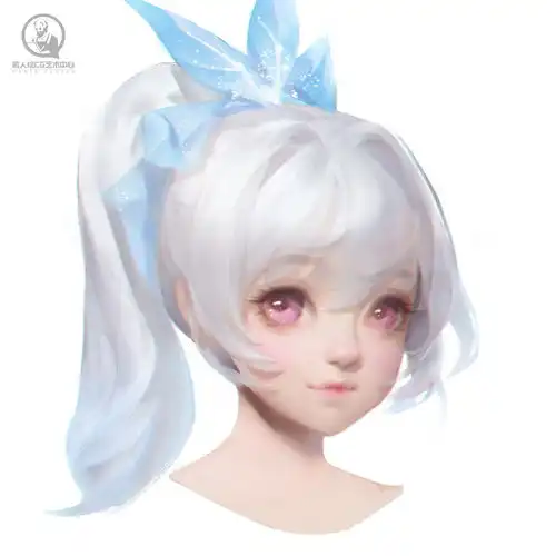 美宣班第7期学生女性头像作业节选
