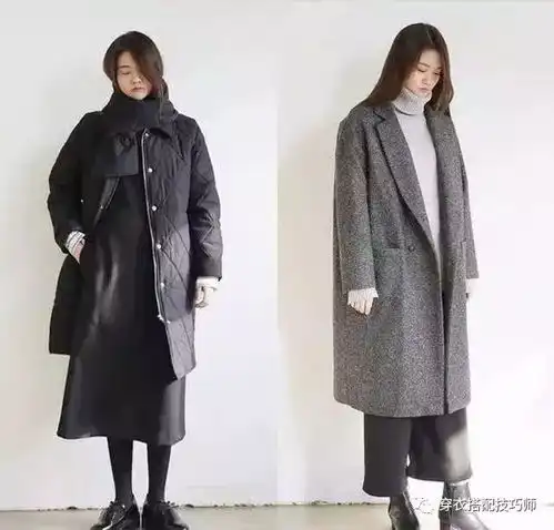 穿衣搭配冬季基础搭配,18套黑灰色系衣服搭配图片look
