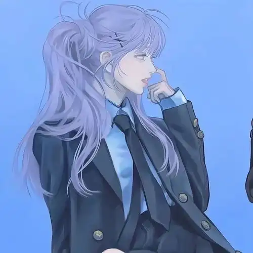 蓝色系女头情头
