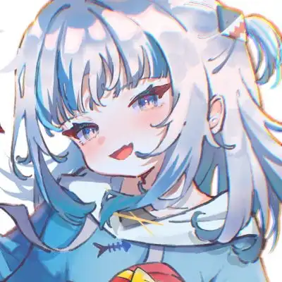 蓝色二次元可爱女生头像,女生头像小清新可爱
