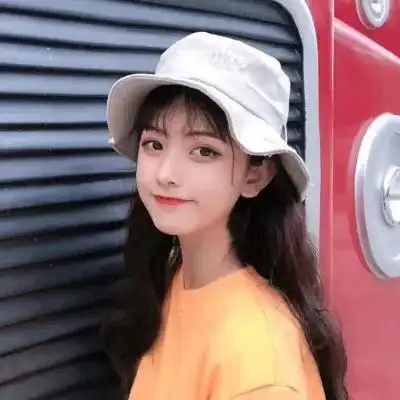 柠檬黄系女生头像高清清新柠檬黄少女风
