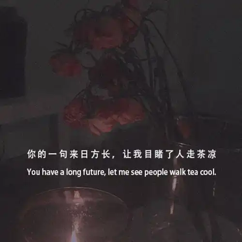 带字背景图丧系朋友圈文案
