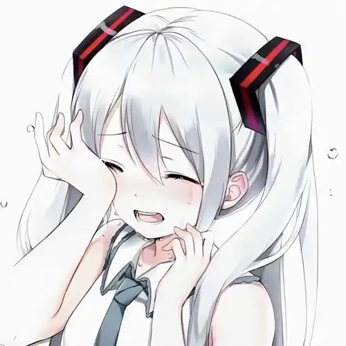 白色温柔可爱系女生头像
