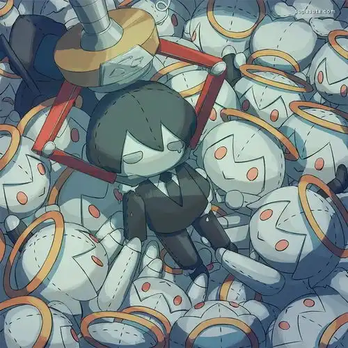 致郁风丧系插画暗黑头像壁纸

