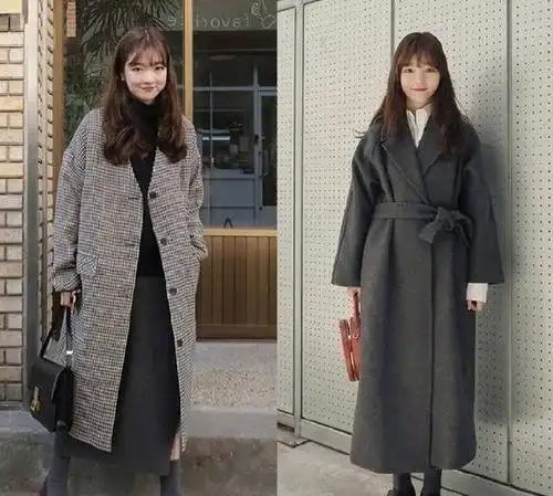 18岁到40岁女生这样穿减龄又时髦,大衣搭配上针织衫,舒适又简约
