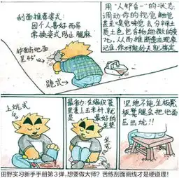 90后女生漫画揭秘考古生活图
