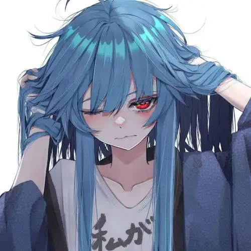 蓝色系动漫头像云破日出你是那道光束
