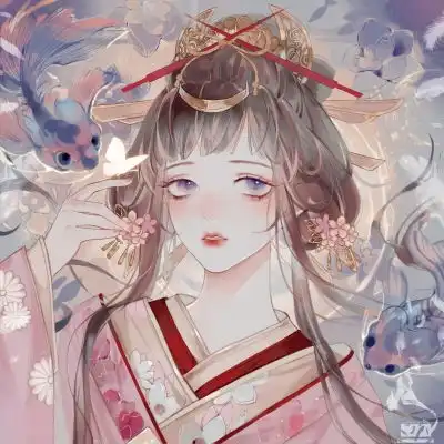 古风女生手绘精致优雅头像
