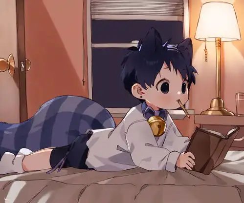 插画可爱小孩
