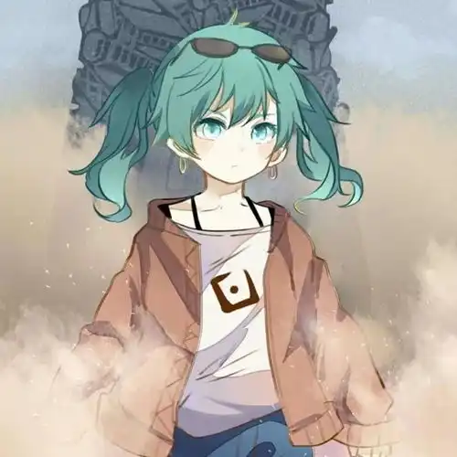 女生绿色系头像
